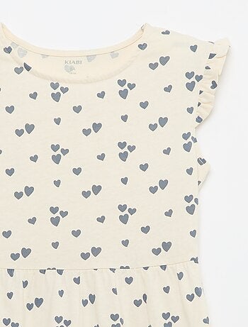 Lot de 2 robes en jersey sans manches avec volants