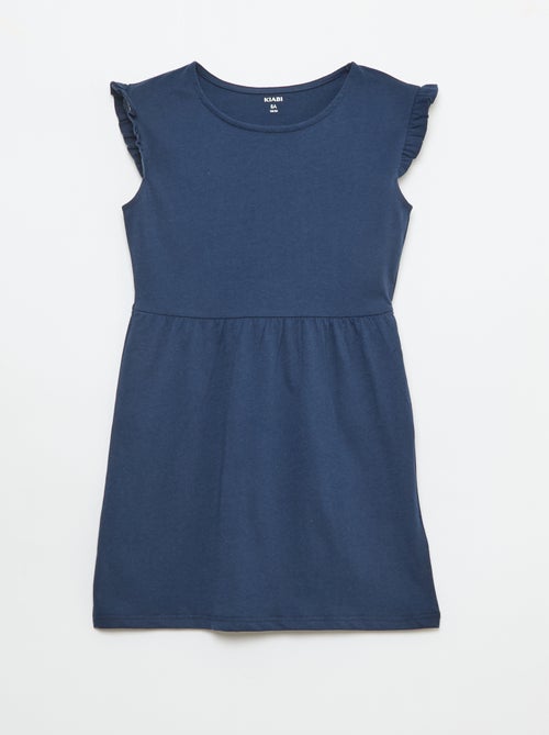 Lot de 2 robes en jersey sans manches avec volants - Kiabi