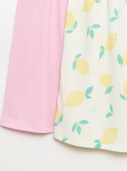 Lot de 2 robes en maille crêpée - Kiabi