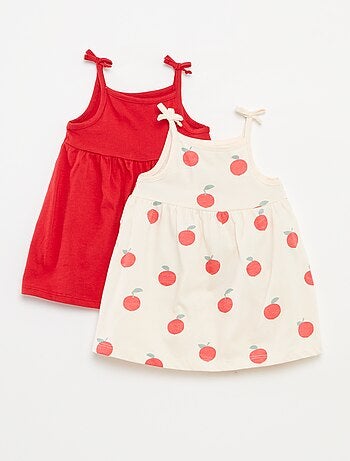 Lot de 2 robes légères à fines bretelles - 2 pièces