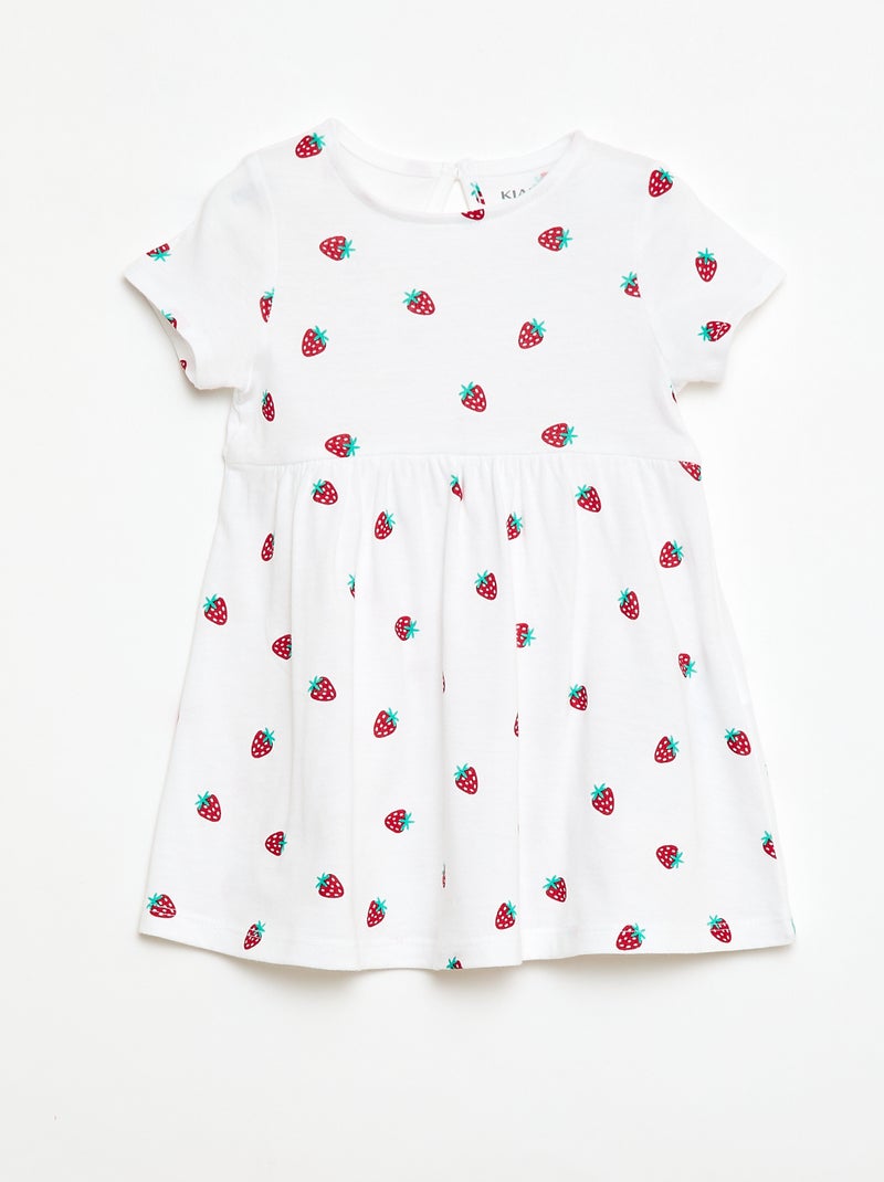 Lot de 2 robes manches courtes Blanc - Kiabi