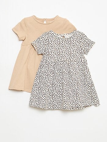 Lot de 2 robes manches courtes