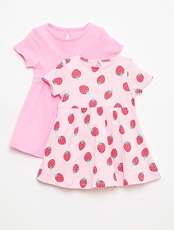 Lot de 2 robes manches courtes