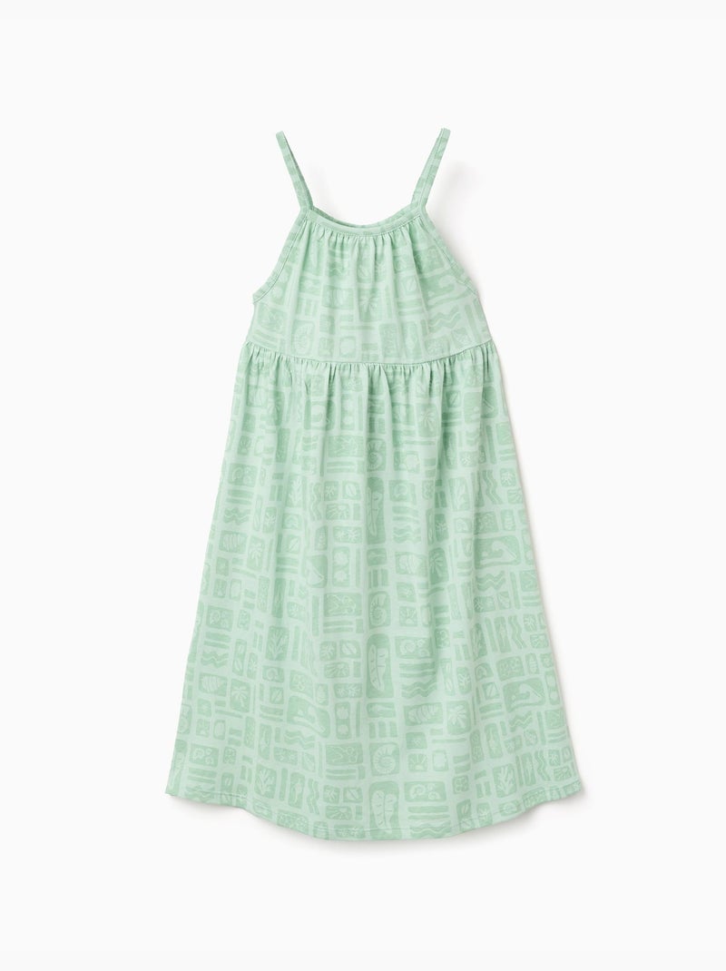 Lot de 2 robes sans manches unies et imprimées Vert clair - Kiabi