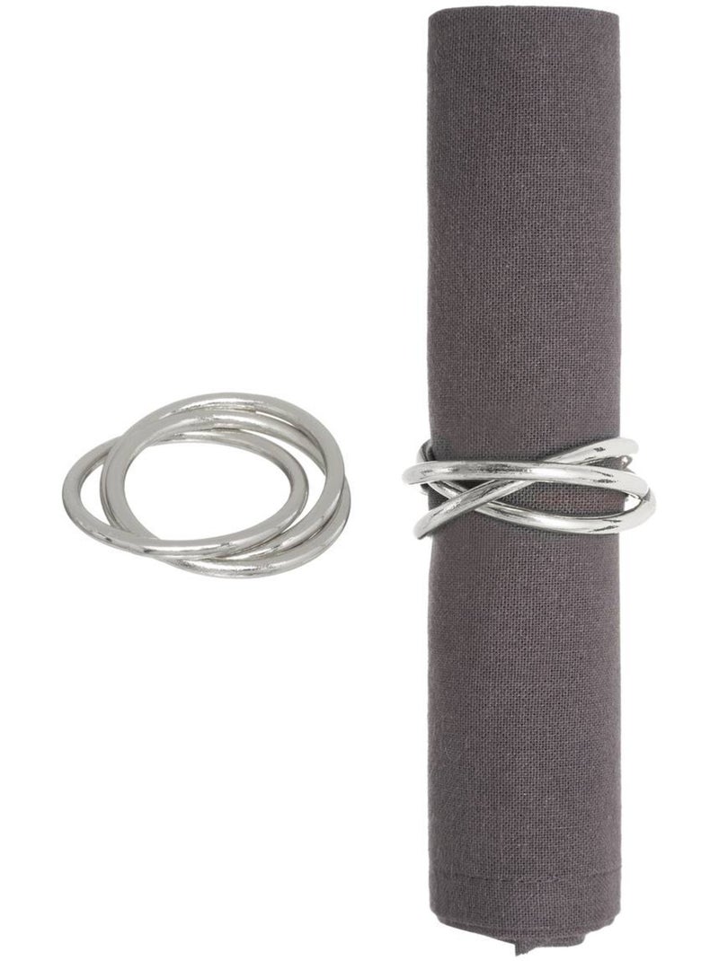 Lot de 2 ronds de serviette cercle or Doré - Kiabi