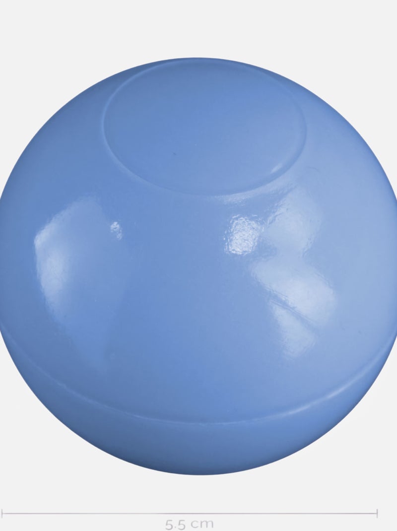 Lot de 2 sacs de 100 balles de jeu ou de piscine  5,5 cm - Monsieur Bébé Bleu - Kiabi