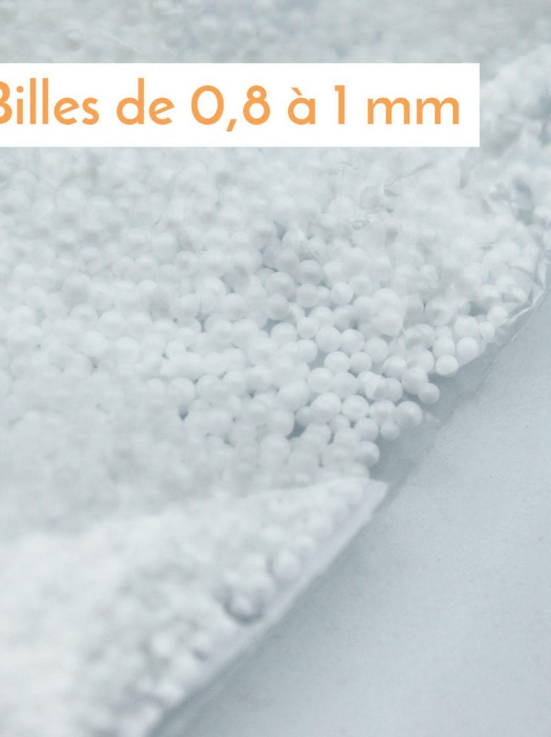 Lot de 2 sacs de recharge microbilles avec fermeture zippée - Monsieur Bébé Blanc - Kiabi