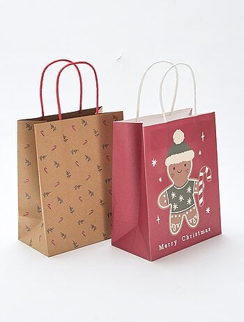 Lot de 2 sacs en papier