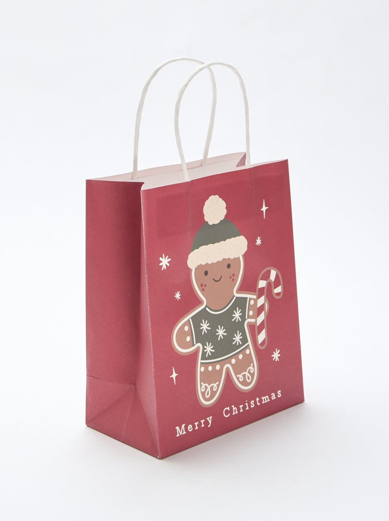 Lot de 2 sacs en papier Rouge - Kiabi