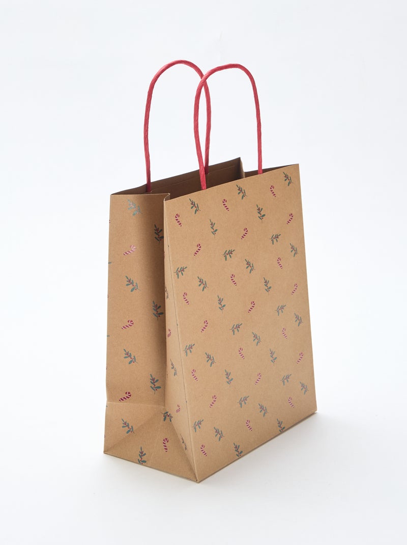 Lot de 2 sacs en papier Rouge - Kiabi