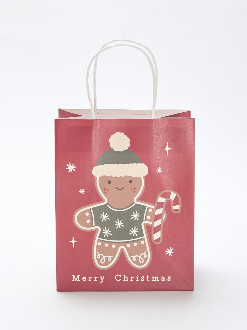 Lot de 2 sacs en papier Rouge - Kiabi