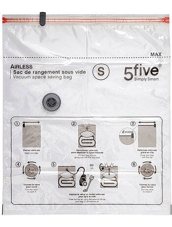 Lot de 2 sacs sous vide pour compression de vêtements air