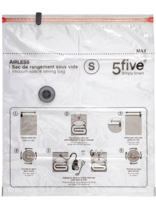 Lot de 2 sacs sous vide pour compression de vêtements air - Kiabi