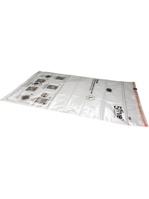 Lot de 2 sacs sous vide pour compression de vêtements air - Kiabi