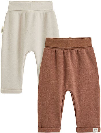 Lot de 2 sarouels bébé en molleton ultra chaud