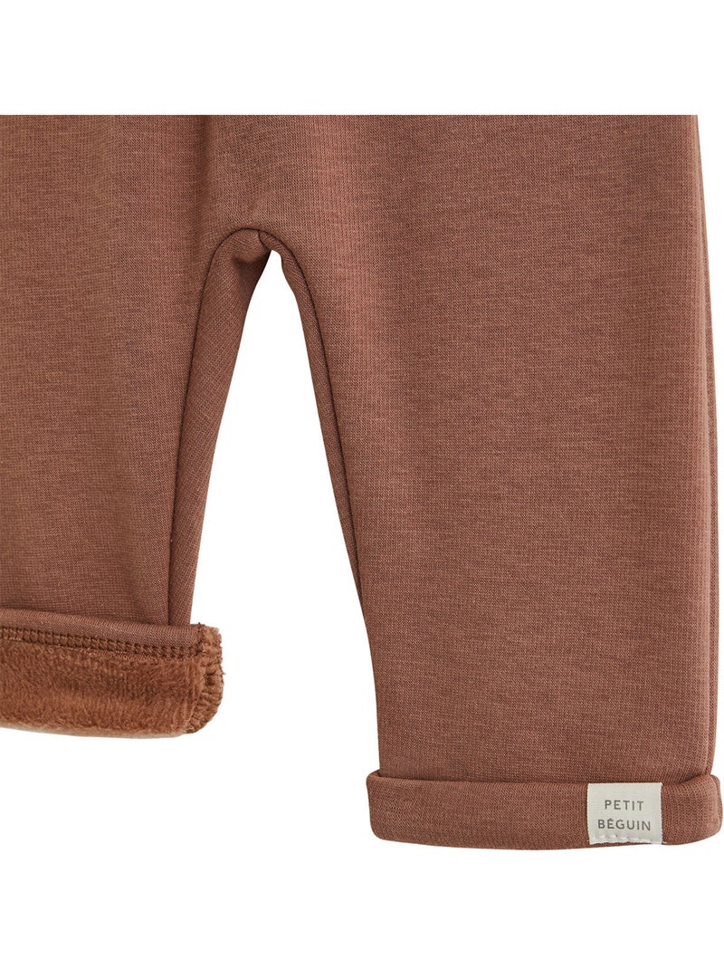 Lot de 2 sarouels bébé en molleton ultra chaud Marron - Kiabi