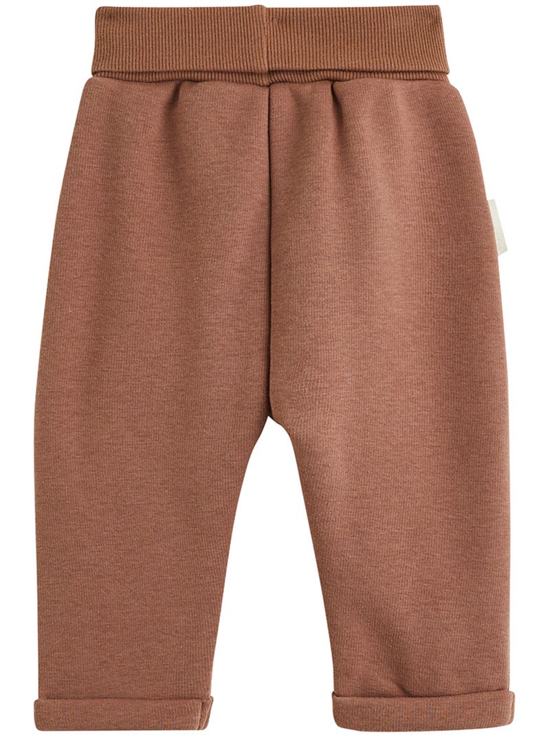 Lot de 2 sarouels bébé en molleton ultra chaud Marron - Kiabi