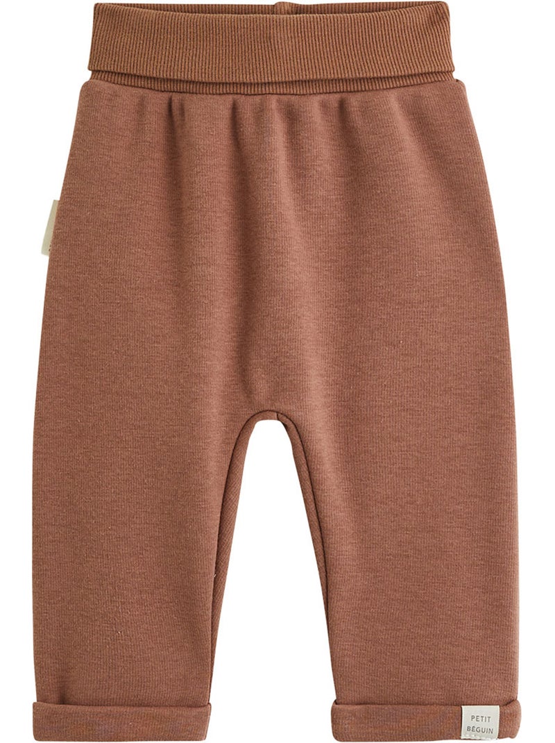 Lot de 2 sarouels bébé en molleton ultra chaud Marron - Kiabi