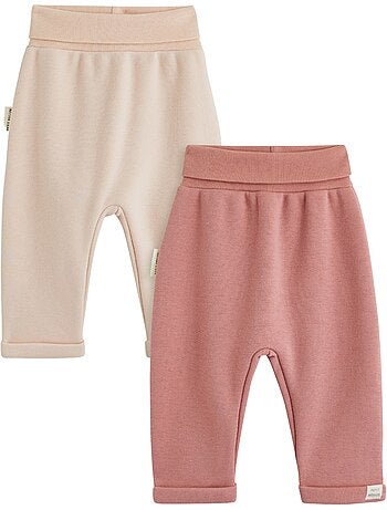 Lot de 2 sarouels bébé en molleton ultra chaud