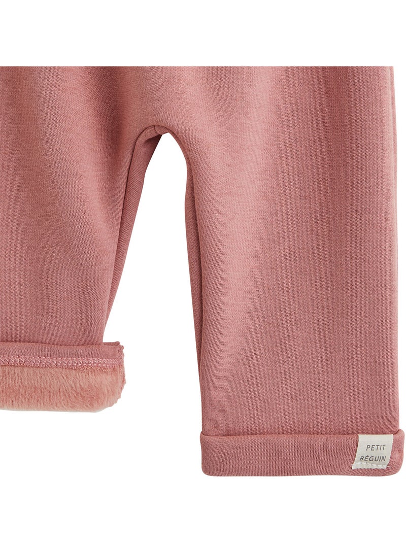 Lot de 2 sarouels bébé en molleton ultra chaud Rose - Kiabi