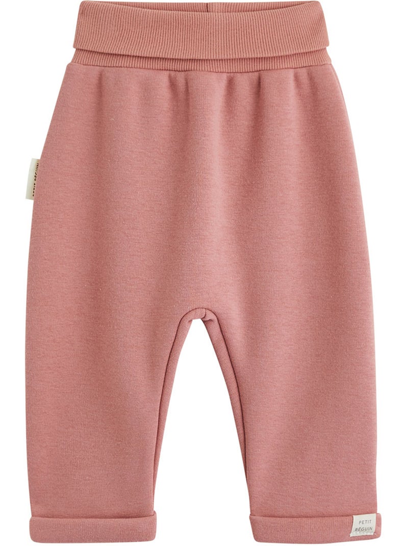 Lot de 2 sarouels bébé en molleton ultra chaud Rose - Kiabi