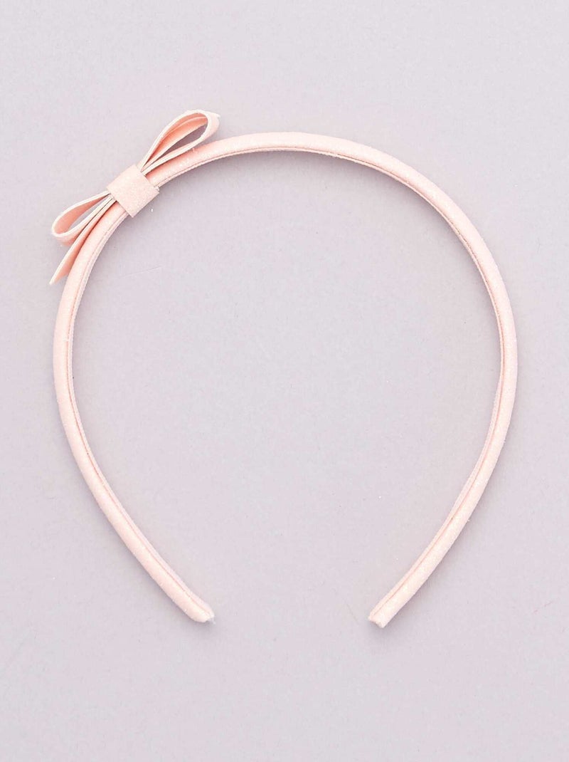 Lot de 2 serre-têtes argent/rose - Kiabi