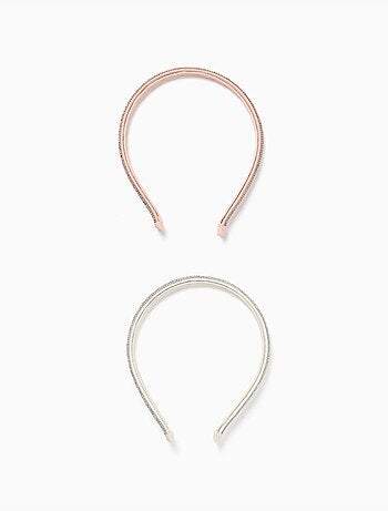 Lot de 2 serre-têtes avec strass