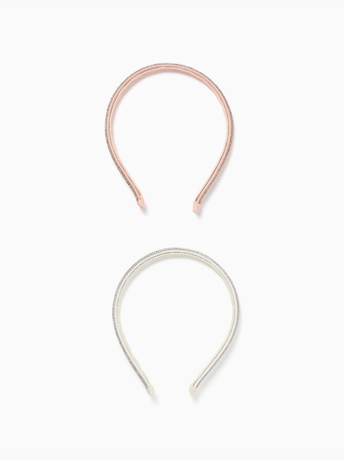 Lot de 2 serre-têtes avec strass - Kiabi