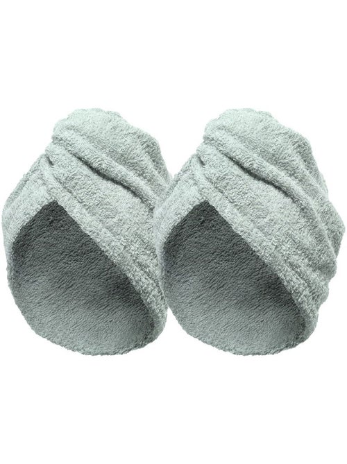 Lot de 2 Serviette Sèche Cheveux Blanc - Kiabi