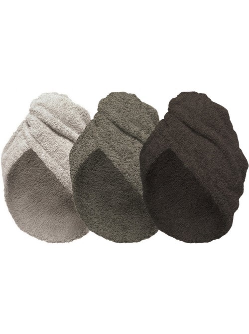Lot de 2 Serviette Sèche Cheveux Marron - Kiabi