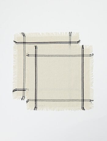 Lot de 2 serviettes - Kiabi Home