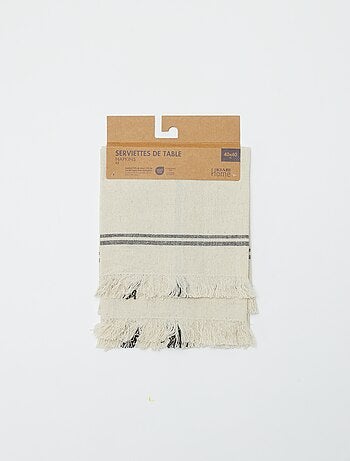 Lot de 2 serviettes - Kiabi Home