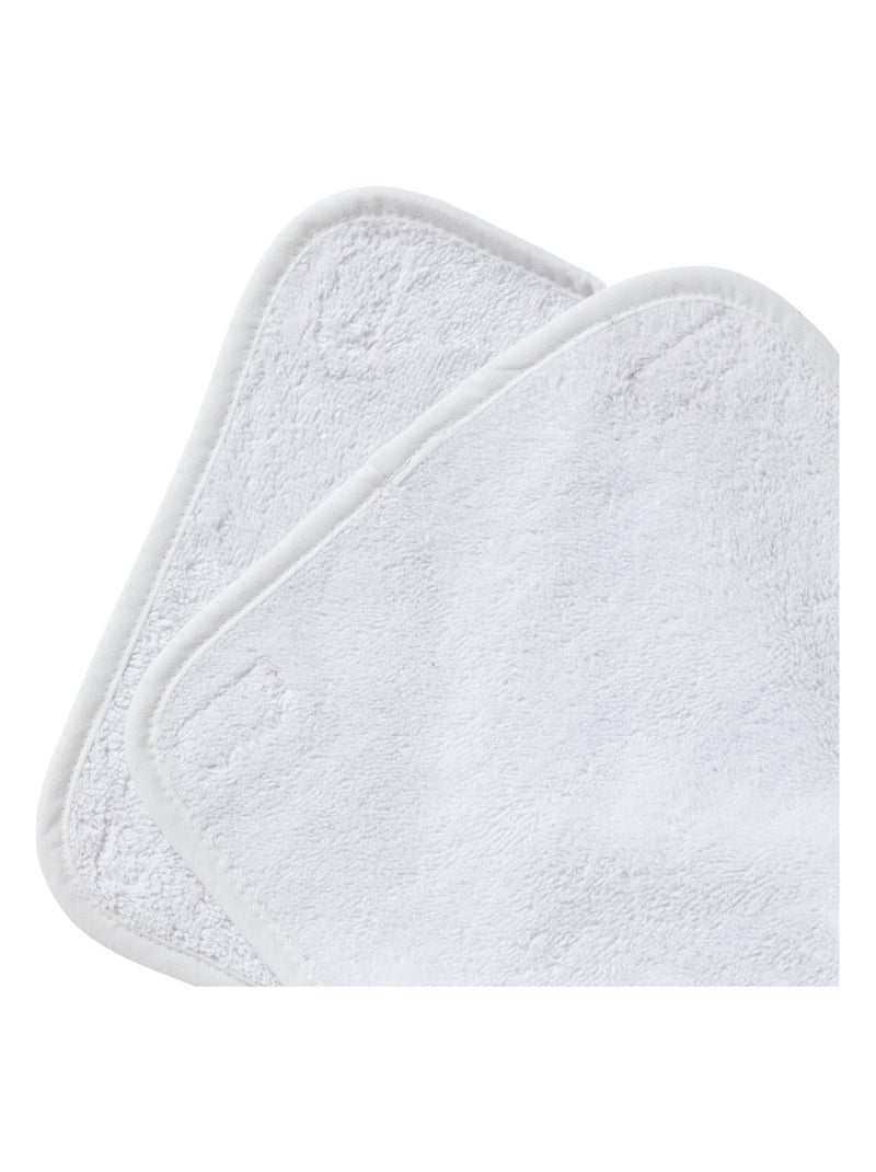 Lot de 2 serviettes à scratch pour matelas à langer Luxe Blanc - Babycalin Blanc Blanc - Kiabi