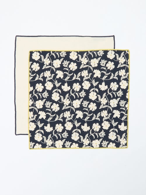Lot de 2 serviettes de table 40 x 40 cm - Kiabi Home - Kiabi Lot de 2 serviettes de table 40 x 40 cm - Kiabi Home - Kiabi