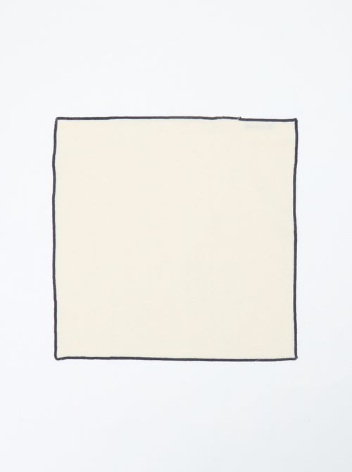 Lot de 2 serviettes de table 40 x 40 cm - Kiabi Home - Kiabi Lot de 2 serviettes de table 40 x 40 cm - Kiabi Home - Kiabi