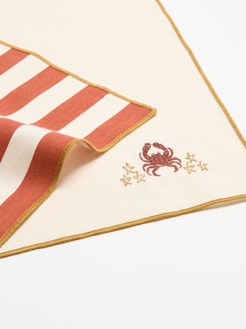 Lot de 2 serviettes de table - Kiabi Lot de 2 serviettes de table - Kiabi