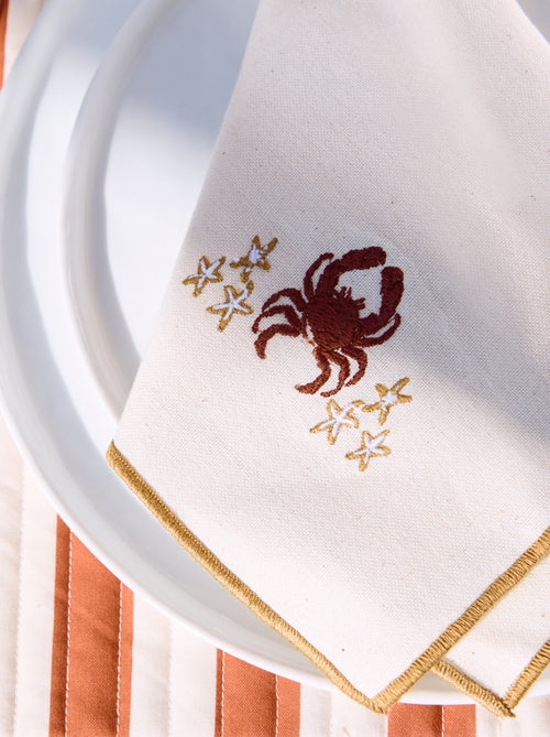 Lot de 2 serviettes de table - Kiabi Lot de 2 serviettes de table - Kiabi