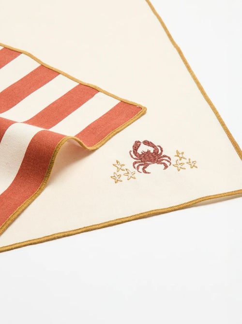 Lot de 2 serviettes de table - Kiabi Lot de 2 serviettes de table - Kiabi