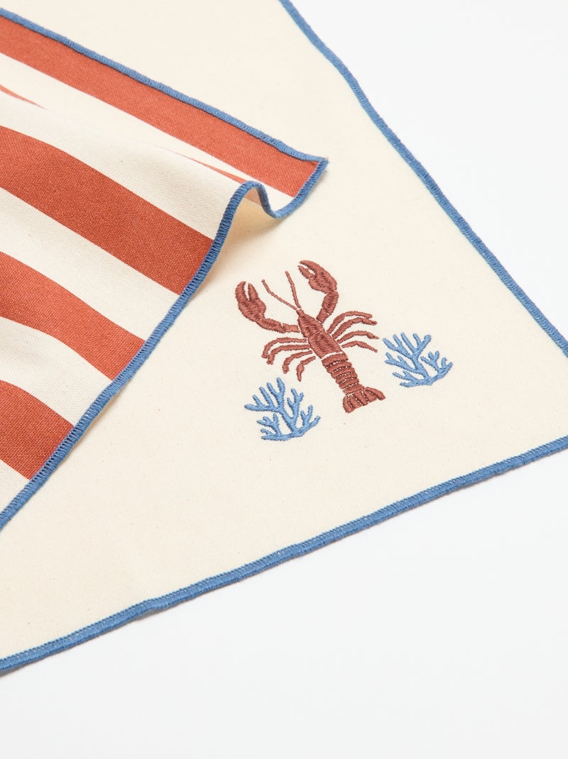 Lot de 2 serviettes de table Beige - Kiabi
