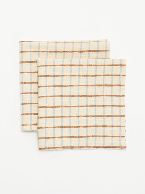 Lot de 2 serviettes de table - Kiabi Lot de 2 serviettes de table - Kiabi
