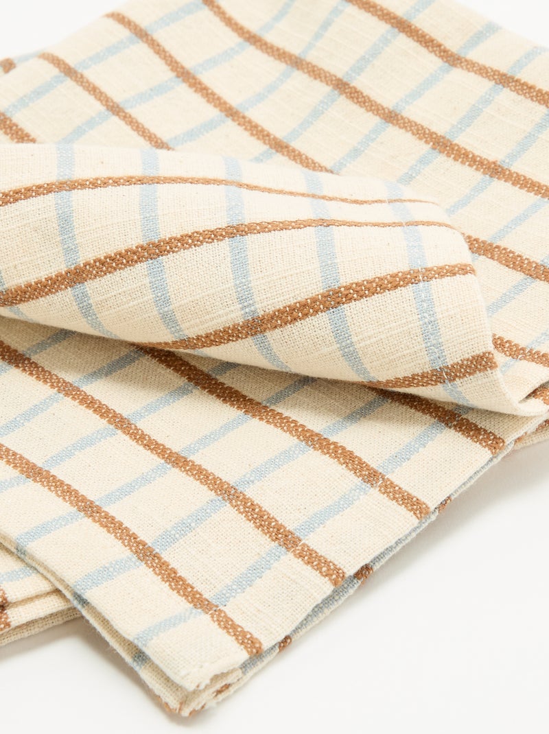Lot de 2 serviettes de table Bleu - Kiabi
