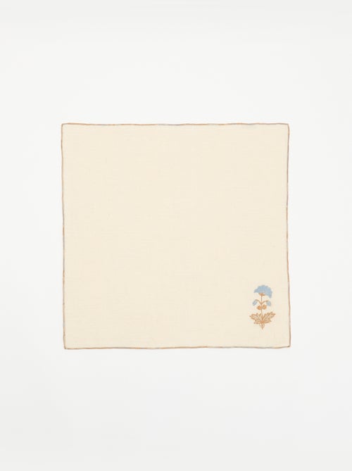 Lot de 2 serviettes de table brodées - Kiabi Lot de 2 serviettes de table brodées - Kiabi