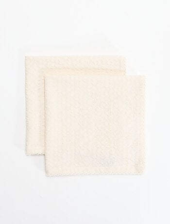 Lot de 2 serviettes de table en seersucker