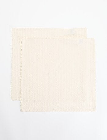 Lot de 2 serviettes de table en seersucker