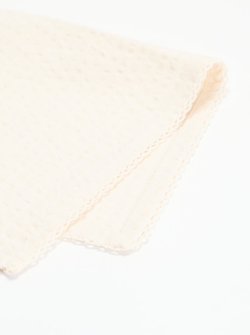 Lot de 2 serviettes de table en seersucker Beige - Kiabi