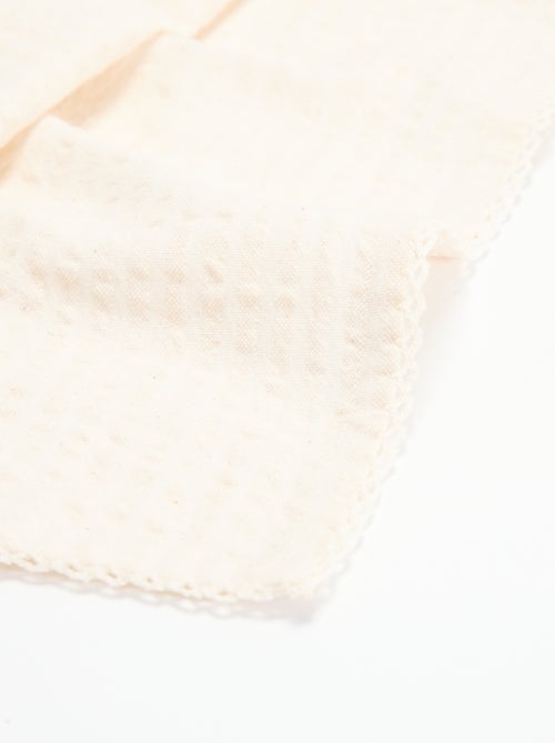 Lot de 2 serviettes de table en seersucker - Kiabi