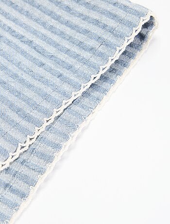 Lot de 2 serviettes de table en seersucker