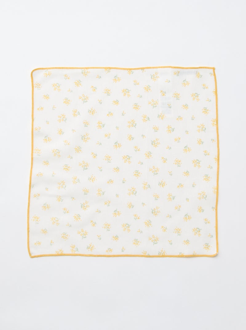 Lot de 2 serviettes de table Jaune - Kiabi