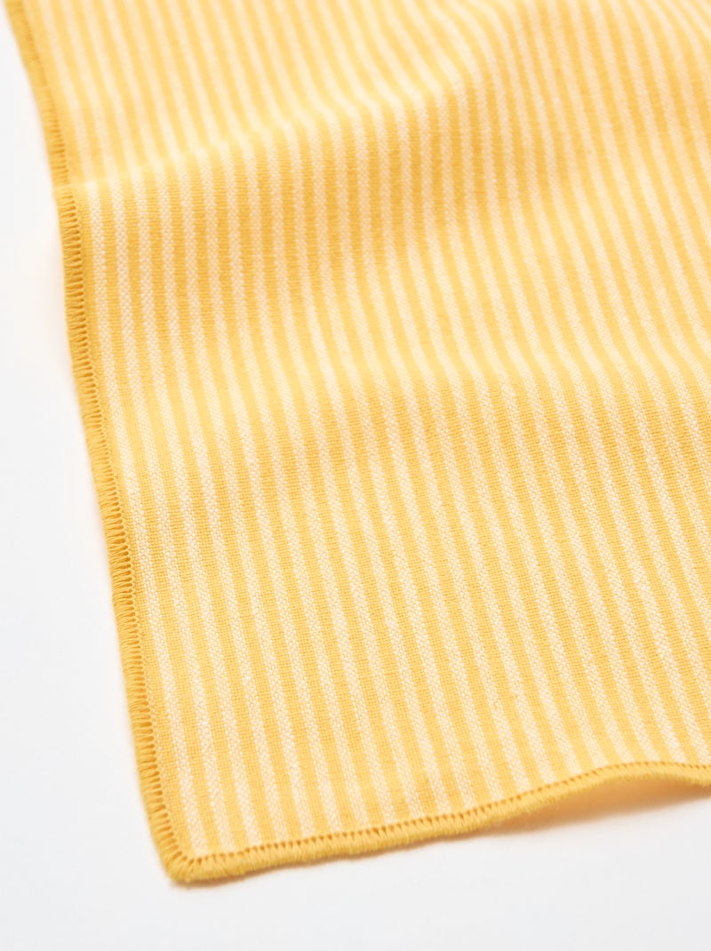 Lot de 2 serviettes de table Jaune - Kiabi