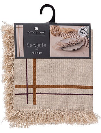 Lot de 2 serviettes de table RAY